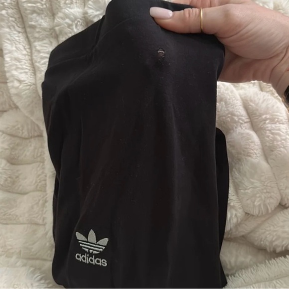 Adidas Originals Tights Leggings with Velvet Logo in (BLACK/MINT) (XS) - Picture 10 of 10
